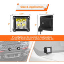 Universal Off - Road Trucks SUVs Jeeps UTV 30° Spot Beam IP67 3" 40W LED Light Pods - WeiSen - 70201009