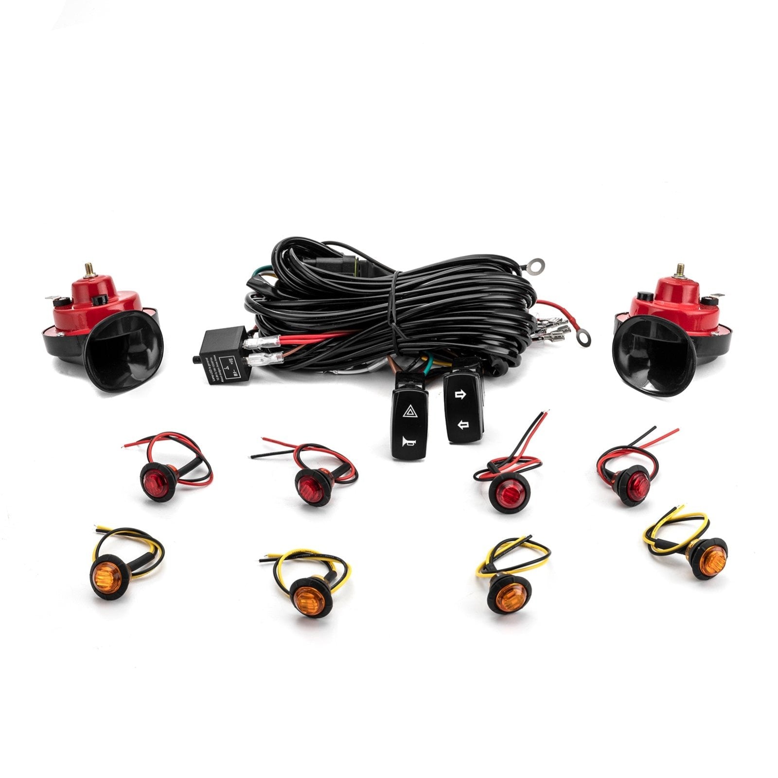 Universal Street - Legal Turn Signal & Horn Wiring Harness Kit for UTVs/SxS RZR/Ranger/Maverick X3/Defender/Pioneer/Talon - WeiSen - 80206036