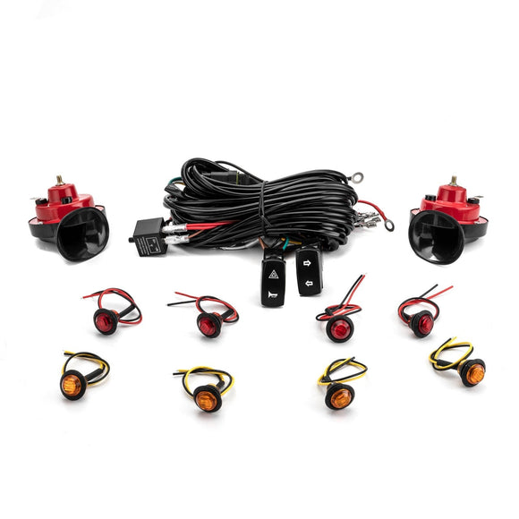 Universal Street - Legal Turn Signal & Horn Wiring Harness Kit for UTVs/SxS RZR/Ranger/Maverick X3/Defender/Pioneer/Talon - WeiSen - 80206036