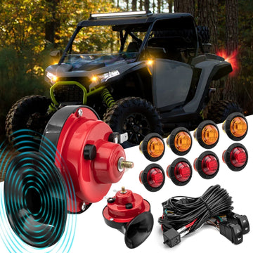 Universal Street - Legal Turn Signal & Horn Wiring Harness Kit for UTVs/SxS RZR/Ranger/Maverick X3/Defender/Pioneer/Talon - WeiSen - 80206036