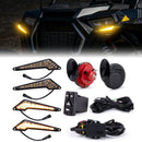 Universal UTV Turn Signal and Horn Kit for Polaris RZR/Ranger, Can - Am Maverick X3/Defender, SxS, Golf Carts - WeiSen - 80202007