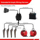 Universal UTV Turn Signal and Horn Kit for Polaris RZR/Ranger, Can - Am Maverick X3/Defender, SxS, Golf Carts - WeiSen - 80202007