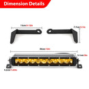 UTV 12" Amber Single - row Straight Hood Light Bar Kit for 2017 - 2025 Can Am Maverick X3 / X3 Max - WeiSen - 8012000702