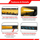 UTV 12" Amber Single - row Straight Hood Light Bar Kit for 2017 - 2025 Can Am Maverick X3 / X3 Max - WeiSen - 8012000702