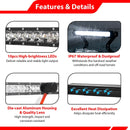 UTV 12" White Single - row Straight Hood Light Bar Kit for 2017 - 2025 Can Am Maverick X3 / X3 Max - WeiSen - 8012000701