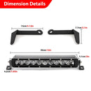 UTV 12" White Single - row Straight Hood Light Bar Kit for 2017 - 2025 Can Am Maverick X3 / X3 Max - WeiSen - 8012000701