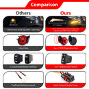 UTV Amber LED Lights Street Legal Turn Signal and Horn Kit Compatible with Polaris General/Ranger/RZR/Xpedition Models - WeiSen - 80202008