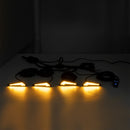 UTV Amber LED Lights Street Legal Turn Signal and Horn Kit Compatible with Polaris General/Ranger/RZR/Xpedition Models - WeiSen - 80202008