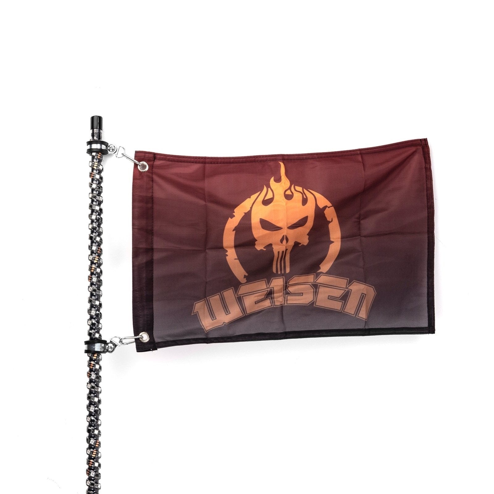 UTV ATV 2Pcs 4FT LED Spiral RGB Whip Lights Chasing Lighted Antenna Whips | RF Remote Controller & APP - WeiSen - 80204012