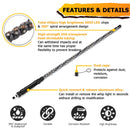 UTV ATV 2Pcs 4FT LED Spiral RGB Whip Lights Chasing Lighted Antenna Whips | RF Remote Controller & APP - WeiSen - 80204012