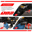 UTV ATV 3 in 1 Ball Mount with 2" Trailer Ball, Universal Fit for 2x2" Receiver Hitch, Winch Strap Loop, and Pin Hole - WeiSen - 80107029