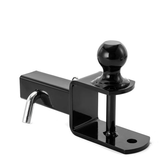 UTV ATV 3 in 1 Ball Mount with 2" Trailer Ball, Universal Fit for 2x2" Receiver Hitch, Winch Strap Loop, and Pin Hole - WeiSen - 80107029