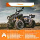 UTV ATV Rear Towing Trailer Hitch & 2" Shackle Hitch Receiver for 2005+ Polaris Sportsman 400 450 500 570 600 700 800 Hawkeye 325 400 - WeiSen - 80107020+70304017