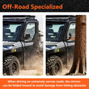 UTV Door Mounted Side View Mirror for Polaris Ranger SP570/1000/XP1000/Crew XP 1000/Crew/Northstar Pro XD 2018 - 2025 (ONLY FOR FULL DOORS) - WeiSen - 80301053
