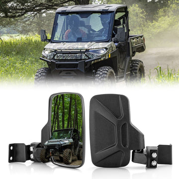 UTV High Definition Side Mirrors for 2017-2022 Polaris Ranger 500 570 with Lock & Ride PRO-FIT Cab Models - WeiSen - 80301052