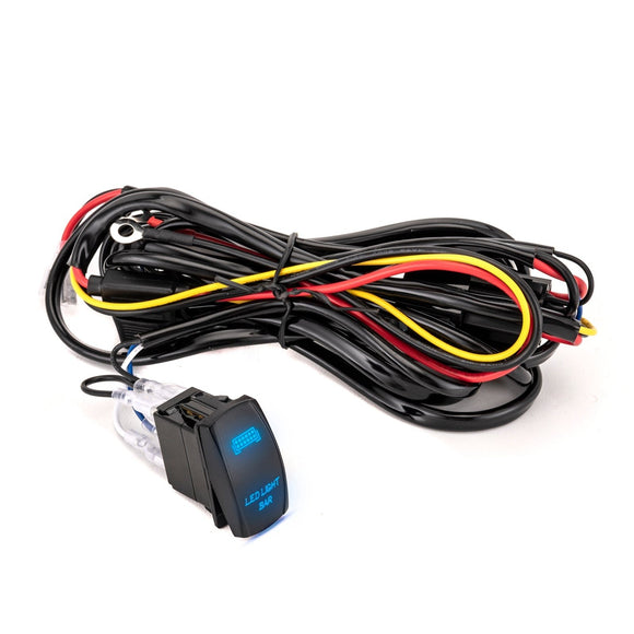 UTV Key On LED Light Bar Wiring Harness Kit Fit Polaris RZR Ranger General Can Am Maverick X3 Kawasaki Teryx KRX Mule - WeiSen - 80206026