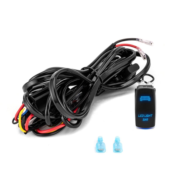 UTV Key On LED Light Bar Wiring Harness Kit Fit Polaris RZR Ranger General Can Am Maverick X3 Kawasaki Teryx KRX Mule - WeiSen - 80206026