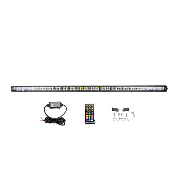 UTV Polaris RZR Maverick X3 SUV Jeep Ford Toyota Off Road 50" RGBW single row Flood LED Light Bar - WeiSen - 70202023