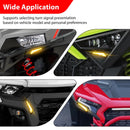 UTV Universal Turn Signal and Horn Kit for Polaris Can - Am Honda Kawasaki Yamaha, 4 Amber LED Lights with Lever Switch - WeiSen - 80202009