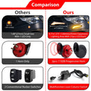 UTV Universal Turn Signal and Horn Kit for Polaris Can - Am Honda Kawasaki Yamaha, 4 Amber LED Lights with Lever Switch - WeiSen - 80202009