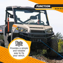 UTV Winch Mounting Plate Fits Polaris Ranger PRO XD/Crew SP 570 Midsize (2022 - Current) - WeiSen - 80106040