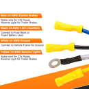 Vehicle - Side 4 - Way Flat to 7 - Way RV Blade and 4 - Way Flat Female End Trailer Wiring Adapter - WeiSen - 70206041