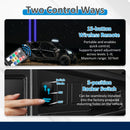 Whipless RGBW LED Whip Light w/1.5 - 2" Round Tube Clamp | Wireless Remote Control | 9 Modes | Waterproof | for ATV UTV Truck Jeep SUV Golf Cart - WeiSen - 80204019