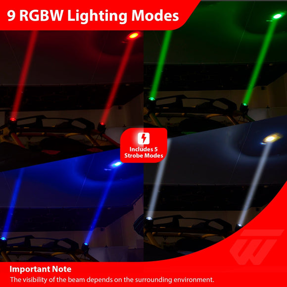 Whipless RGBW LED Whip Light | Wireless Remote Control | 9 Modes | Waterproof | for ATV UTV Truck Jeep SUV - WeiSen - 80204018