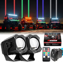 Whipless RGBW LED Whip Light | Wireless Remote Control | 9 Modes | Waterproof | for ATV UTV Truck Jeep SUV - WeiSen - 80204018