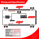 White Amber 49" Tailgate Strobe Lights Strip & 60" Side Step Light Strip For Trucks, SUVs, Emergency vehicles - WeiSen - 70207016