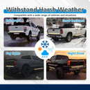 White Amber 60" Tailgate Strobe Lights Strip & 70" Side Step Light Strip For Trucks, SUVs, Emergency vehicles - WeiSen - 70207017