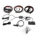 White Amber 60" Tailgate Strobe Lights Strip & 70" Side Step Light Strip For Trucks, SUVs, Emergency vehicles - WeiSen - 70207017