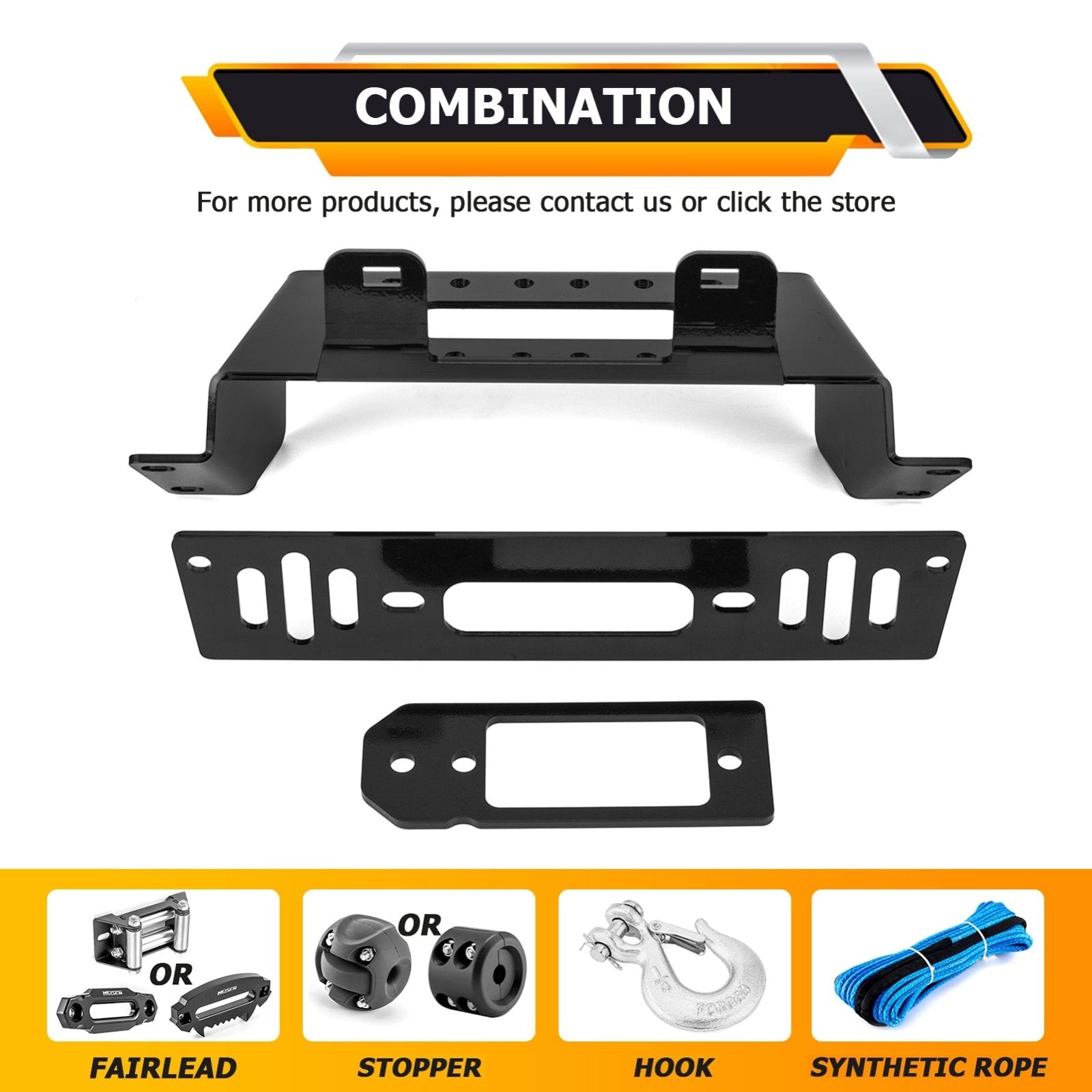 Winch Mounting Plate for Polaris Ranger Full - Size & Mid - Size (2009 - 2022), 500/570/800 Models - Weisen