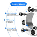 Yamaha Kawasak Suzuki Honda ATV 2x 2" Aluminum Billet Wheel Spacers - WeiSen - 80403033