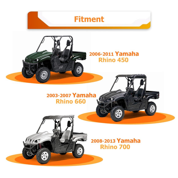 Yamaha Rhino 450 660 700 UTV ATV 4500lb 12V Electric Winch Kit - WeiSen - 80310027