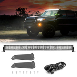Toyota Tacoma 4Runner Roof 42" Curved LED Light Bar Bracket Wire Kit - WeiSen - ZT109+LED009+WI001 - A