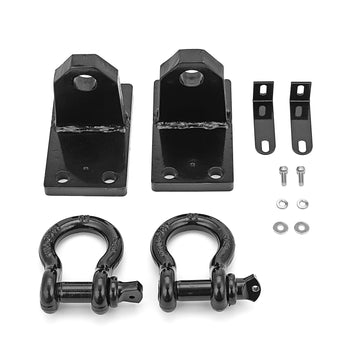 2010 - 2019 Dodge Ram 2500/3500/4500 Heavy Duty Bumper Shackle Tow Hook Brackets - WeiSen - 70102006