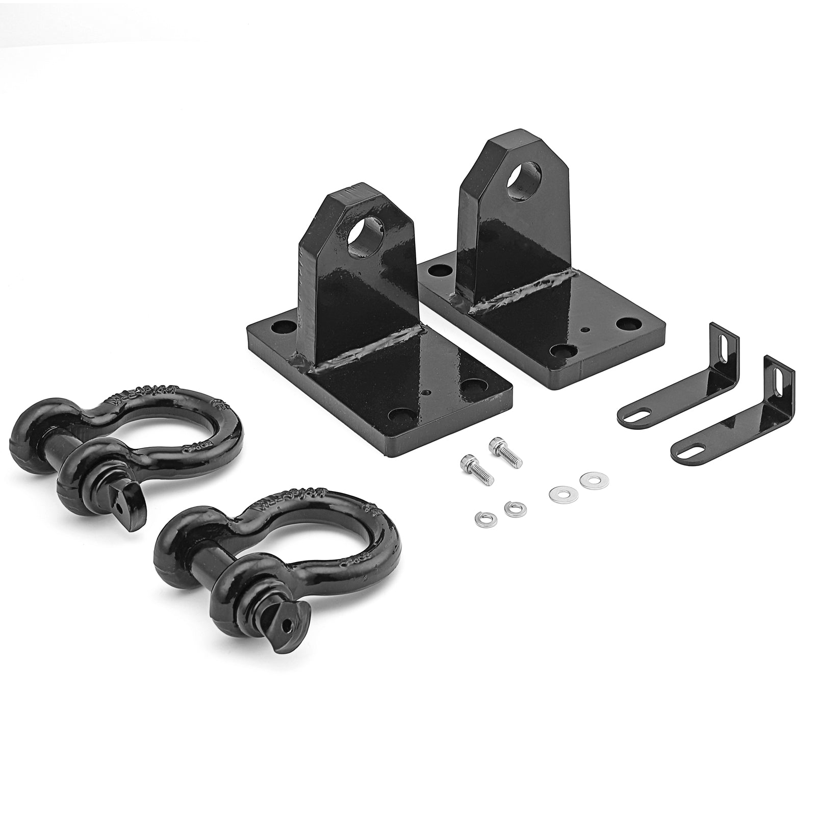 2010 - 2019 Dodge Ram 2500/3500/4500 Heavy Duty Bumper Shackle Tow Hook Brackets - WeiSen - 70102006