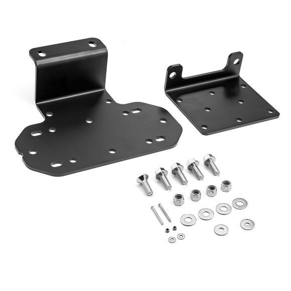 YAMAHA RHINO 450/660/700 UTV No Drlling Front Winch Mount Plate Brackets Kit - WeiSen - 80106003