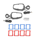 UTV POLARIS | KAWASAKI | Honda | CFMOTO | Can - Am | Arctic Cat Rear View Side Mirrors w/ LED Rock Lights - WeiSen - 80301018