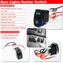 Polaris RZR 1000 900 XP Rear Back up 24W LED Whip Light Pod Bracket Wire Kit - WeiSen - ZT039*2+LED001+WI005 - B