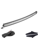 2005 - 2010 Jeep Grand Cherokee WK 52" LED Light Bar Over Roof Brackets Wire Kit - WeiSen - ZT123+LED013+WI001 - A