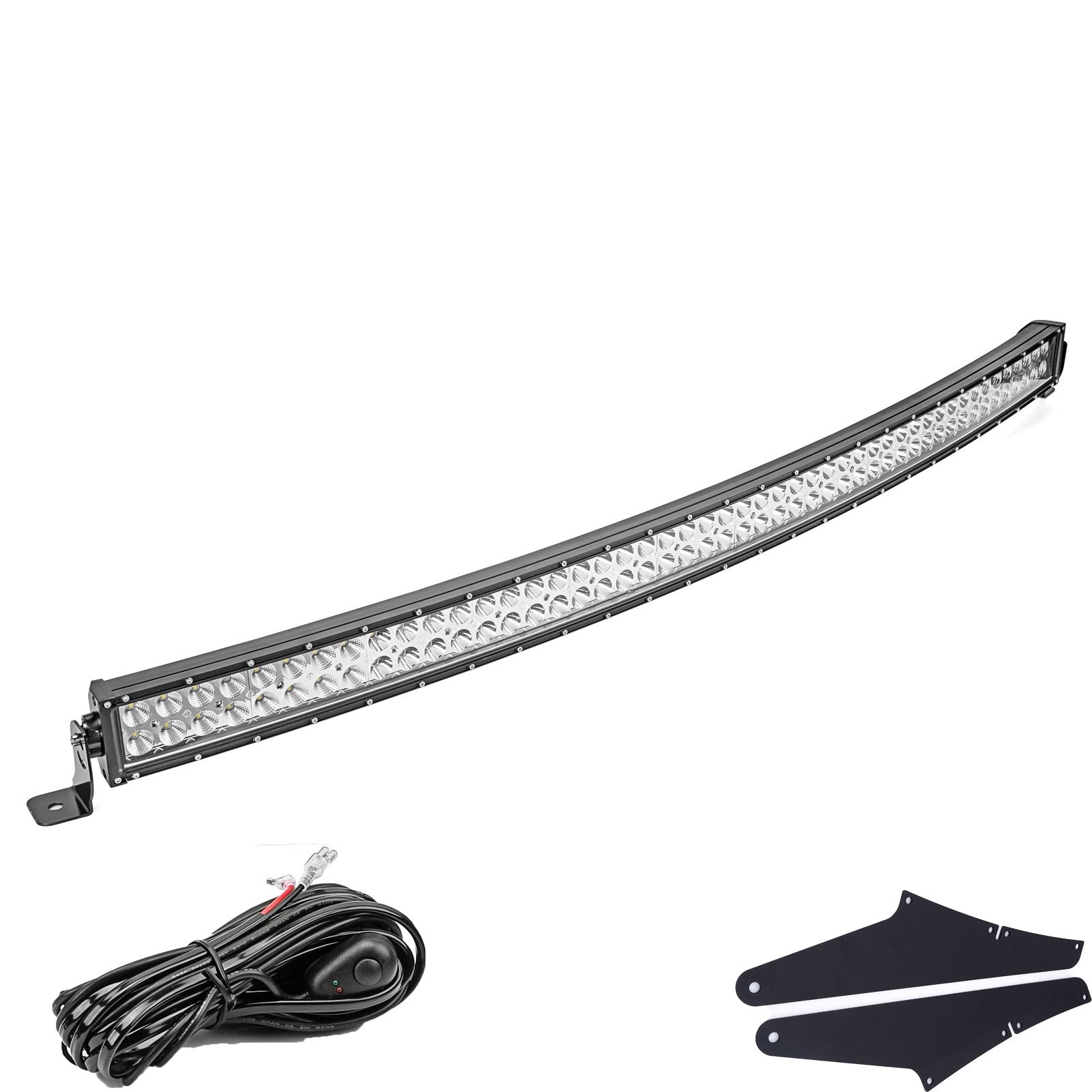 Jeep Grand Cherokee WK 52" LED Light Bar Over Roof Brackets Wire Kit - Weisen