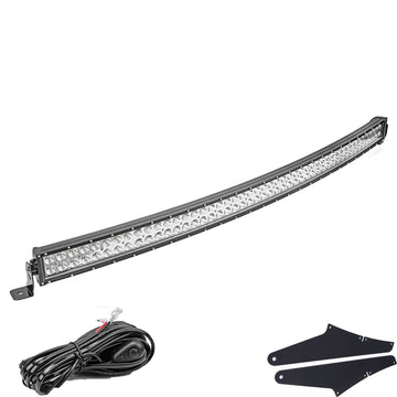 2005 - 2010 Jeep Grand Cherokee WK 52" LED Light Bar Over Roof Brackets Wire Kit - WeiSen - ZT123+LED013+WI001 - A