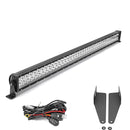 2014 - 2023 Jeep Cherokee KL Windshield Roof Rail 40" Straight LED Light Bar Mount - WeiSen - ZT248+LED006+WI001 - A