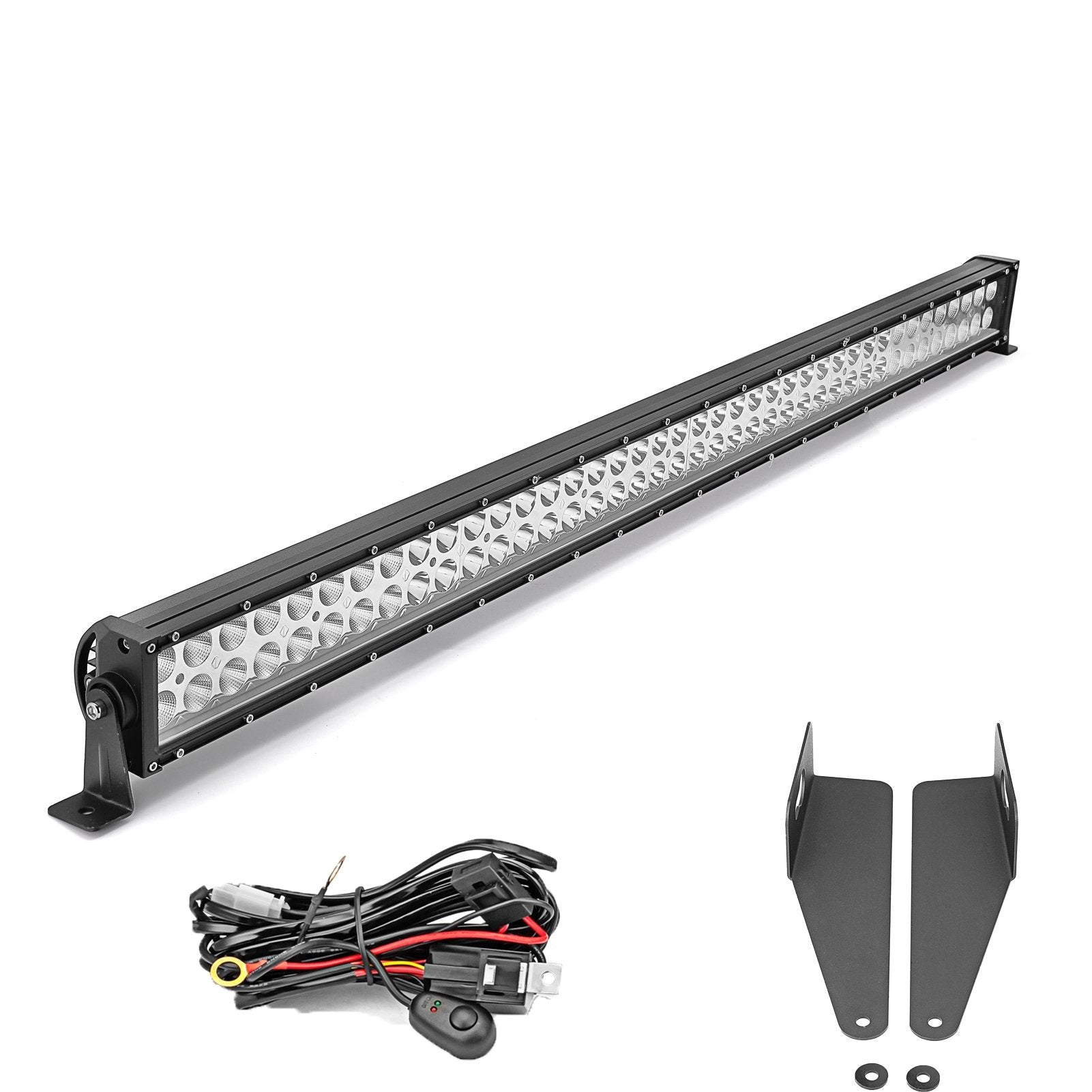 2014-2023 Jeep Cherokee KL Windshield Roof Rail 40" Straight LED Light Bar Mount - Weisen