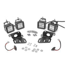 Chevy Silverado 1500 LED Pod lights with Hidden Bumper Fog Light Mounting Brackets Kit - WeiSen - ZT053+LED001*2+WI010