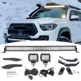 1995 - 2004 Toyota Tacoma Roof + Hood Ditch Bracket LED Bar Pod Light Wire Kit - Weisen - ZT109 - A+LED009+WI002+ZT170+LED003+WI001