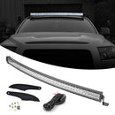 Toyota Tundra 52” Curved LED Light Bar Windshield Roof Bracket Wire Kit - WeiSen - ZT127+LED013+WI001 - A