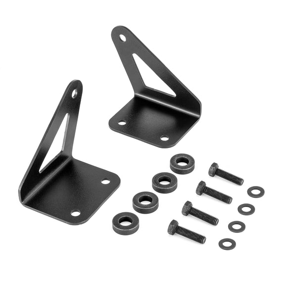 2007 - 2018 JEEP Wrangler JK 32" LED Light Bar Front Upper Hood Bracket Mount - WeiSen - ZT094